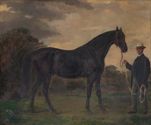 Chippendale e un groom nel paesaggio da Jean Edouard Lacretelle