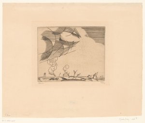 Paesaggio con pennacchi di fumo da Jean Emile Laboureur (signed by artist)