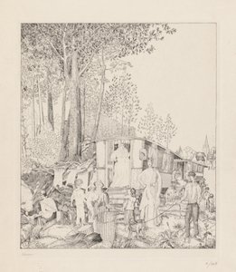 La Halte des Bohémiens da Jean Emile Laboureur