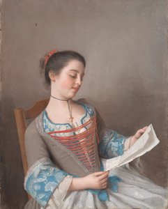 Italian: La bella lectora
French: La liseuse da Jean Étienne Liotard
