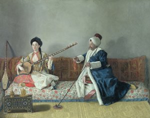 Monsieur Levett e Mademoiselle Helene Glavany in costumi turchi