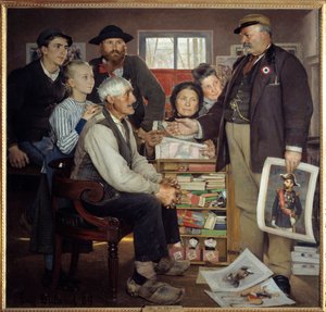Scena di propaganda del fornaio