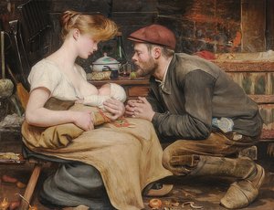 Felicità dei genitori da Jean Eugene Buland
