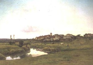 La Saona a Lironcourt, Vosgi da Jean F. Monchablon