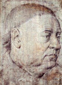 Disegno per Ritratto di Guillaume Jouvenel des Ursins, Cancelliere di Carlo VII di Jean Fouquet da Jean Fouquet