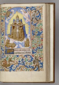 Gnadenstuhl Libro delle Ore, 1450-1499 da Jean Fouquet