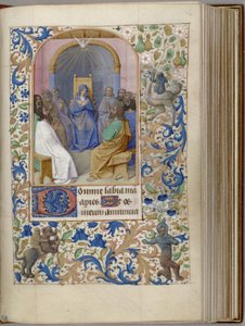 Pentecoste Libro delle Ore da Jean Fouquet