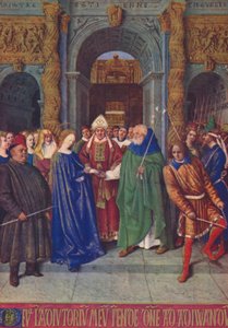 Il matrimonio della Vergine da Jean Fouquet