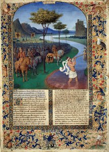 Il passaggio del Rubicone di Giulio Cesare. Miniatura da 