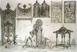 Esempi di tombe turche, arabe e persiane, da 