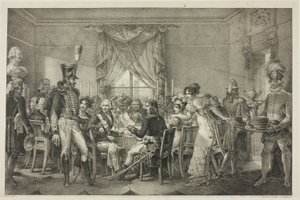 Napoleone al Palazzo del Granduca a Firenze, tavola tredici da La vita politica e militare di Napoleone