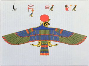 Il dio Horus rappresentato sotto forma di sparviero, 1823