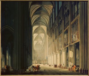 Interno di Notre-Dame 1789 da Jean Francois Depelchin