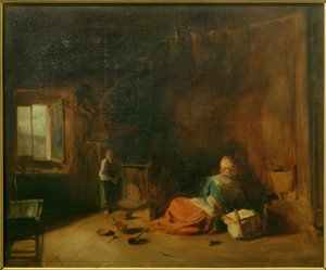Interno contadino da Jean Francois Gigoux