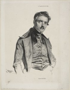 Ritratto dello scultore Antoine-Louis Barye da Jean Francois Gigoux