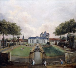Vedute del castello di Mousseaux e dei suoi giardini da Jean Francois Hue