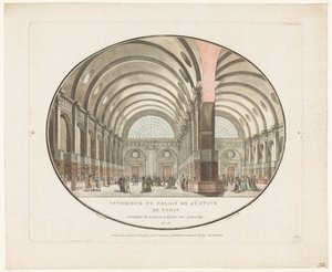Interno del Palazzo di Giustizia di Parigi da Jean Francois Janinet
