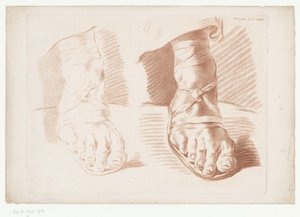 Due piedi in sandali da Jean Francois Janinet