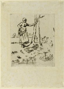Una ragazza che bada alle oche da Jean Francois Millet