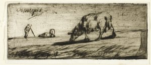 Una pecora che pascola da Jean Francois Millet