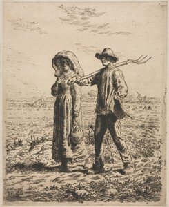 Andare al lavoro da Jean Francois Millet
