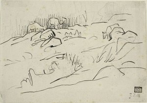 Paesaggio con bestiame da Jean Francois Millet