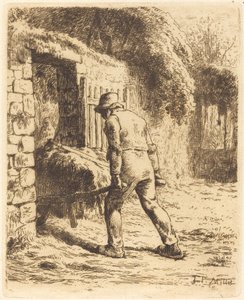 Uomo con carriola