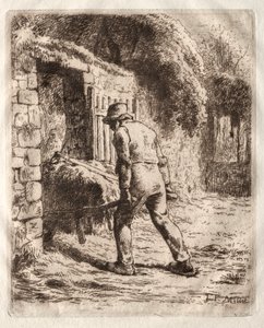 Contadino con una Carriola da Jean Francois Millet
