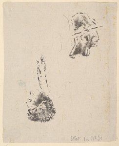 Prova da un blocco di schizzi, 1834-75 da Jean Francois Millet