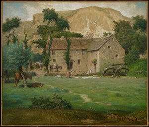 La fattoria, c.1867-69 da Jean Francois Millet
