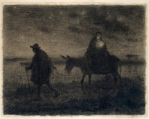 La fuga in Egitto da Jean Francois Millet