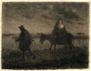 La Fuga in Egitto da Jean Francois Millet