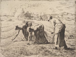 Le spigolatrici, c.1855-56 da Jean Francois Millet