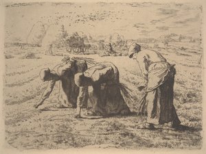 Le spigolatrici, c.1855 da Jean Francois Millet