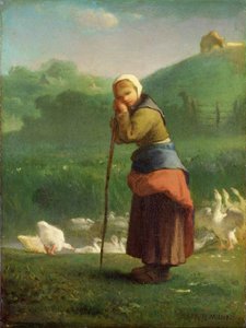 La ragazza delle oche a Gruchy da Jean Francois Millet