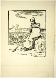 La pastorella da Jean Francois Millet