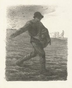 Il seminatore, 1851 da Jean Francois Millet