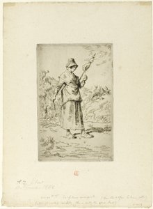 Il filatore da Jean Francois Millet