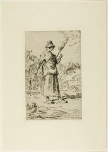 Il filatore da Jean Francois Millet