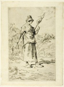 Il filatore da Jean Francois Millet