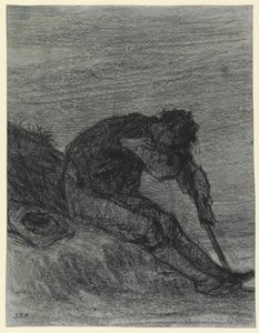 Il fienaiolo stanco da Jean Francois Millet