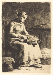 La cardatrice da Jean Francois Millet