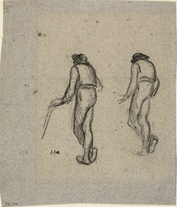 Due Schizzi di un Contadino, visto da Dietro da Jean Francois Millet