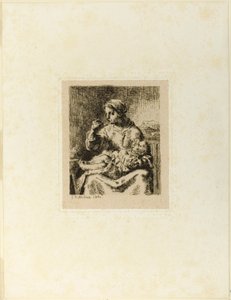 Donna che allatta il suo bambino da Jean Francois Millet