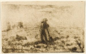 Donna che Stende i Panni da Jean Francois Millet
