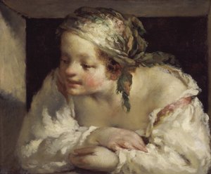 Giovane donna da Jean Francois Millet