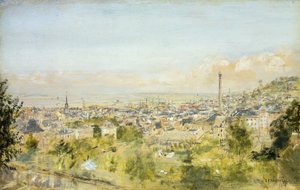 Honfleur, vista della Côte de Grâce da Jean Francois Raffaelli