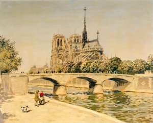 Notre Dame e la Senna da Jean Francois Raffaelli