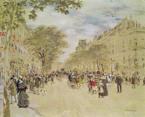 Il Padiglione di Hannover e il Boulevard des Italiens, Parigi, dopo il 1870