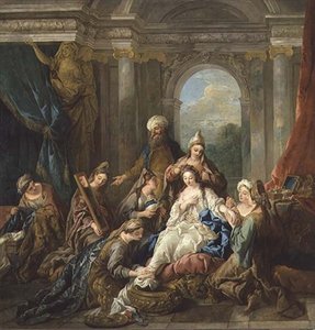 La toilette di Ester da Jean François de Troy